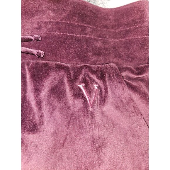 Victoria Secret Purple Velour Pull On Soft Lounge Jogging Pants Women Size XL - Picture 6 of 10